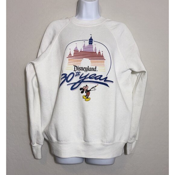 Vintage Disneyland 30th Year Anniversary Sweatshirt 80s Single Stitch Size XL - Picture 1 of 6